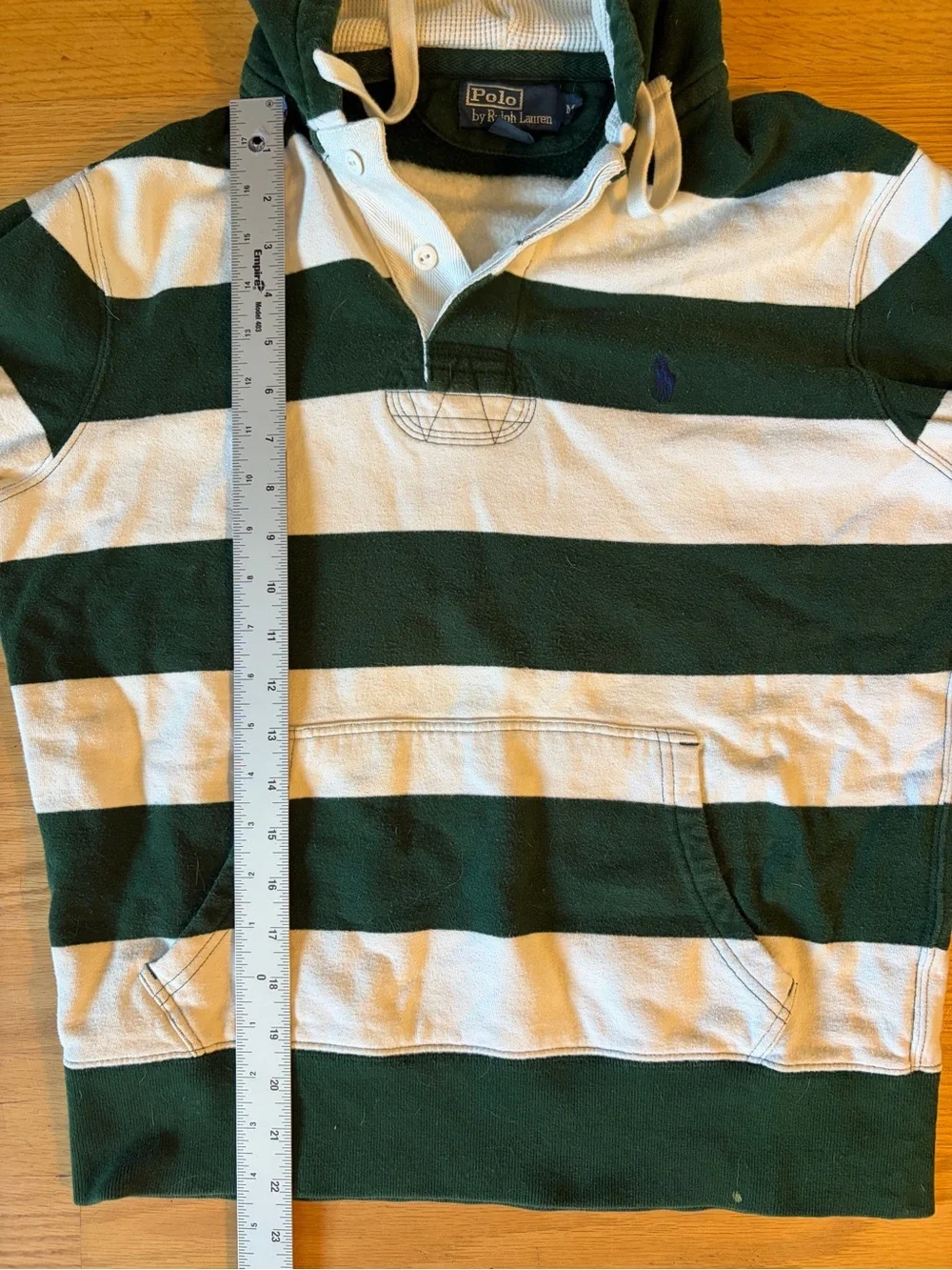 Polo Ralph Lauren Rugby Hoodie Green/White